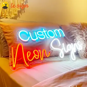 Su misura camera decorativa impermeabile LED flessibile luce al neon per bambini camera da letto nome del bambino insegna al neon