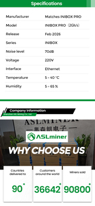 آلة تعدين العملات المشفرة ASIC من نوع Pinecone Matches INIBOX PRO بسرعة 2.4 جيجاهرتز/ثانية، تحقق عائد استثمار سريع، 100 دولار يوميًا، من شركة InitVerse INI، بقدرة 1280 واط. - Product Image 5