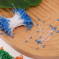 Vente en gros Mini fleur étamine pistil double tête fleur artificielle mate étamine pour la fabrication de fleurs décoration de scrapbooking