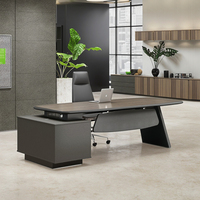 Bureau de direction en L pour le bureau à domicile, écologique, moderne, en bois, mobilier de bureau modulaire