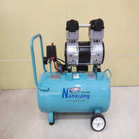Compresseur d'air sans huile silencieux portatif de compresseur à piston sans huile industriel chinois 0.2m3/Min 3kw