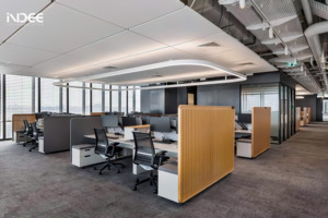 Cloison intelligente en verre dépoli, mur haut <span class=keywords><strong>de</strong></span> bureau à persienne ignifuge personnalisé - Product Image 4