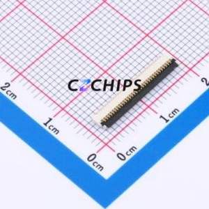 FPC-0.5FX-32PWBH10 FFC/FPC Connector SMD,P=0.5mm,Horizontal Mount Connector Flip Cover Type Bottom Contact 32P 0.5mm - Product Image 1