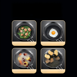 Olla de Acero Inoxidable Engrosada Personalizada al por Mayor, Mini Freidora Doméstica, Sartén Pequeña <span class=keywords><strong>para</strong></span> Tempura que Ahorra <span class=keywords><strong>Aceite</strong></span>, Ideal <span class=keywords><strong>para</strong></span> Alimentos de Bebé - Product Image 4