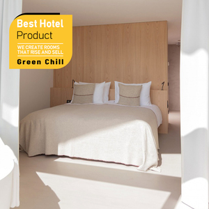 Juego de Muebles Minimalistas Modernos para Dormitorio de Hotel, Diseño de Paneles de Madera Sólida para Hoteles Boutique en el Centro de la Ciudad, Apartamentos y Hostelería - Product Image 1