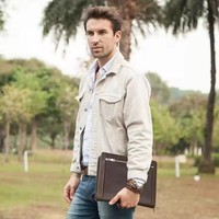 Casing Padfolio kulit 10 11 inci kustom baru tas jinjing bantalan ritsleting casing Tablet untuk iPad 9.7/Pro 10.2 /10.5