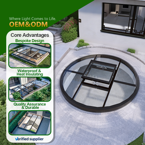 2026 Yeyon <span class=keywords><strong>Fenêtre</strong></span> <span class=keywords><strong>de</strong></span> <span class=keywords><strong>toit</strong></span> dôme ronde surélevée, type lucarne, personnalisée OEM, design moderne, pour toits <span class=keywords><strong>de</strong></span> maisons et balcons - Product Image 1