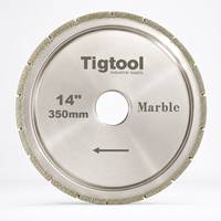 Kantenformung und Konturschnitzerei 14" 350mm Galvanisch Beschichtetes Diamant-Marmor-Profilrad für Marmor Granit Stein