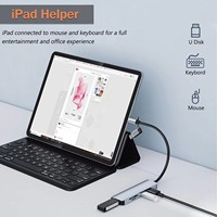 Station d'accueil double tête 5-en-1 Sunrise en alliage d'aluminium USB 3.0 avec prise en charge des cartes TF/SD pour ordinateurs portables, smartphones et ordinateurs de bureau