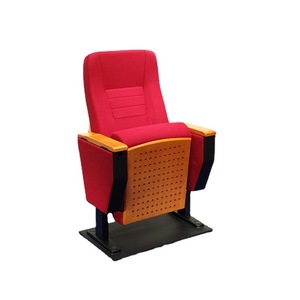 Silla de Auditorio Manwa Expo, Madera de Haya Roja HB661, con Reposabrazos y Tablero de Escritura, para Salón de Conferencias, Cine, Teatro - Product Image 4