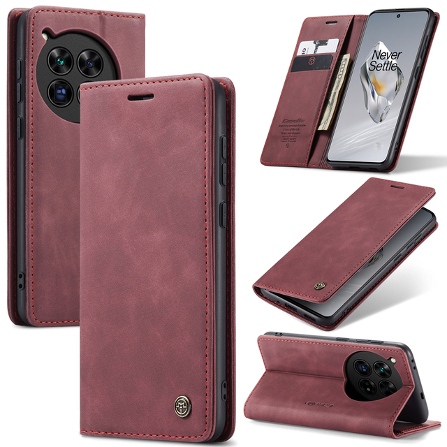 For OnePlus 13 12 11 Oneplus12 OnePlus13 One Plus 7 8 Pro 8T Back Cover CaseMe 013 Business Flip Shockproof Leather Phone Case