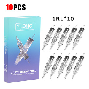 เข็มสักแบบใช้แล้วทิ้งปลอดเชื้อ 10 ชิ้น ทำจากเหล็กกล้าไร้สนิม 316 ขนาด 0.25 มม. 0.30 มม. แบบใส - Product Image 1