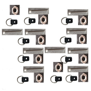 หัวเข็มขัดรูปตัว D สแตนเลสพร้อมสกรูสำหรับซ่อมเรือคายัค 10 แพ็ค - Product Image 3