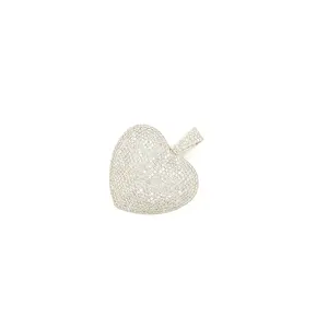 थोक फैशन एक्सेसरीज दिल का आकार हीरा पेरेंट, शादी के लिए 14 किलो सोना और बिक्री के लिए उपलब्ध है।
