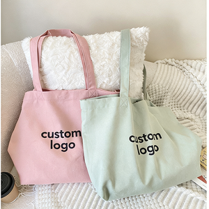 Bolsas de Compras de Algodón Reciclado al por Mayor, Bolsas de Lona Personalizadas de Gran Tamaño con Logotipo Personalizado - Product Image 1