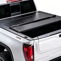 Bâche de benne rigide en aluminium pliable en quatre parties, sans perçage, verrouillable, étanche, garantie 5 ans, pour camionnettes 2015-2026