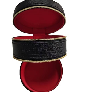 Estuche de viaje para joyas de tres capas con cremallera de PU, caja de cuero sintético de doble capa multifunción para colección. - Product Image 1