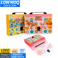 Caja de mano portátil A4 de alta calidad, precio bajo, almacenamiento de papelería impermeable personalizado para documentos