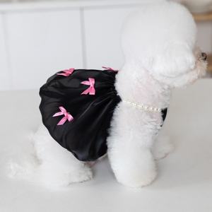 <strong>Graceful</strong> Bow Knot <strong>Pet</strong> Clothes Spring Summer Dog Yarn Cool Dress - Product Image 3