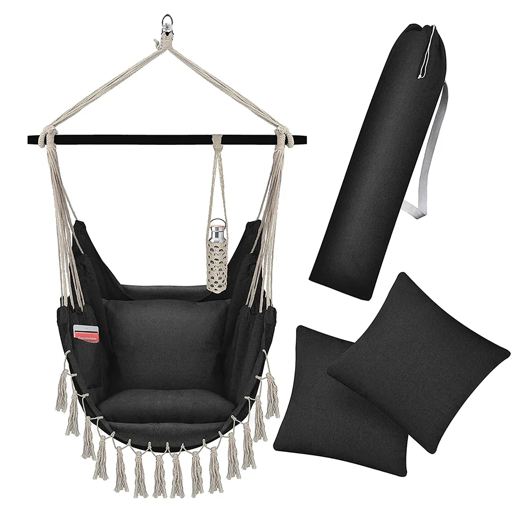 Comfy Canvas Hammock Camping Chair with Transport Bag
