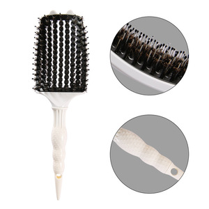 Peine de Pelo con Punta Blanca, Dientes Grandes de Nylon, Material Plástico, Uso Doméstico y Profesional, Unisex - Product Image 2