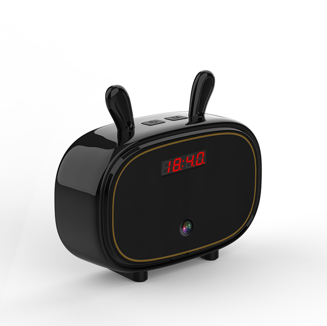 Bluetooth Wifi Clock 1080P Smart Wireless Security Mirror Camera for Front Door