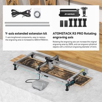 Set Combo ATOMSTACK X20 PRO 130W Impresora DIY de Sobremesa Módulo Láser de Cuatro Núcleos Ruteadora CNC Máquina de Corte Grabadora Láser