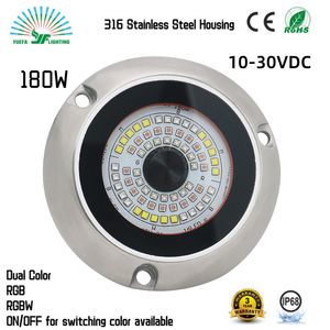 Không thấm nước IP68 OEM & ODM tàu 180W 12VDC/24VDC làm việc 316 thép không gỉ nước muối chống ăn mòn dưới nước dẫn thuyền ánh sáng - Product Image 2