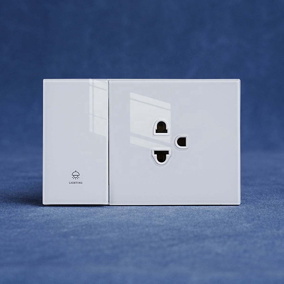 2025 Modern 118 Slim Glass Plate Wall Switch White 1 Gang 1 Way Light Switch Wholesale Electrical Sockets Cheap Bulk Prices