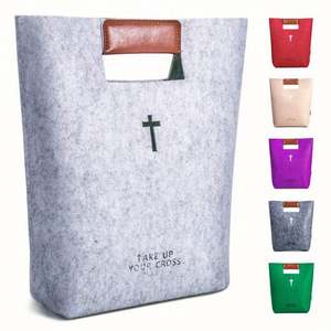 Muestra Gratuita, Bolsa de Transporte para Biblia Portátil al por Mayor, Bolsas Impermeables para Libros, Bolsa de Transporte para Biblia con Asa de PU - Product Image 6