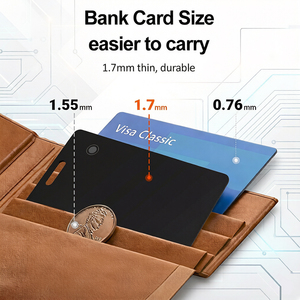 <span class=keywords><strong>Tarjeta</strong></span> Localizadora Inteligente Ultrafina con Carga Inalámbrica, Sistema Dual, Compatible con Apple Find My y Google, para Llaves, Cartera, Equipaje - Product Image 2