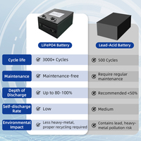 OEM ODM 12V 30AH 45AH 60AH Baterai Robot Berkinerja Tinggi Siklus Panjang Baterai Lithium Iron Phosphate Lifepo4 untuk Robot
