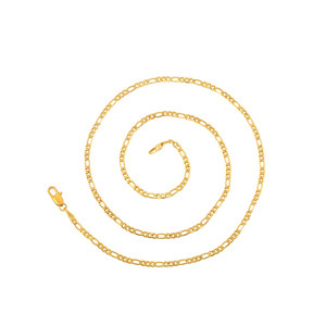 Bijoux xup en or 24k, Simple chaîne de luxe, <span class=keywords><strong>collier</strong></span> de Couple, bon marché, arabie saoudite, plaqué, vente en gros, A00896115 - Product Image 1