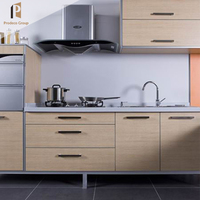 Armoires de cuisine couleur blanche, nouveau design île, bon marché, 1 pièce