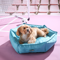 Rutschfester Boden Gewebtes Muster Oxford-Stoff PU Wasserabweisendes Hundebett