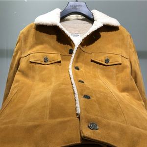 Veste en jean polaire pour homme, personnalisée, tendance, douce et chaude, doublure polaire, col en fourrure matelassé, veste en jean en fourrure - Product Image 5