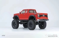 CROSSRC AT4V 1/10 RC Crawler 4WD avec essieux portiques, différentiel indépendant à blocage, boîte de vitesses à 2 rapports, châssis métallique, camion tout-terrain de qualité hobby