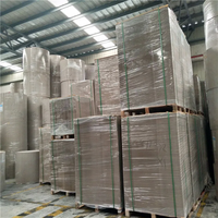 Usine 1mm 1.5mm 2mm d'épaisseur papier carton gris 3mm enduit panneau duplex feuilles arrière gris