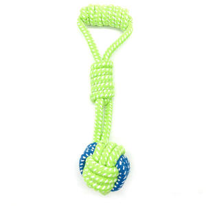 Yeni Evcil Hayvan Oyuncağı Toptan Özelleştirme İnteraktif Dambıl Şeklinde Halat Top Köpek Diş Kaşıyıcı Oyuncak Evcil Hayvan Çiğneme Oyuncağı - Product Image 4