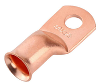 Cosses de câblage en tube AWG Série 2/0*3/8 en cuivre pur étamé, design évasé en cloche, haute conductivité, bornes de compression standard US