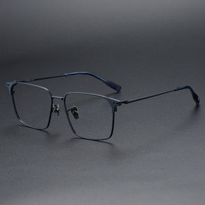 81006 Glasses <strong>Frame</strong> Pure <strong>Titanium</strong> Glasses <strong>Frame</strong> Men Retro Glasses Ultra Light - Product Image 5