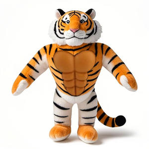 Tiger-Shaped Squeaky brinquedo de pelúcia para cães-Eco-Friendly Chew & Cabo de Guerra Interativo Pet fornecimentos - Product Image 6