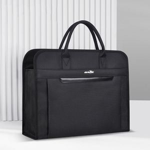 High Quality Black Executive Business Briefcase PU Leather Conference Bags for <b>File</b> <b>Storage</b> Travel Office 15.6 Inches Laptop Bag - Product Image 4