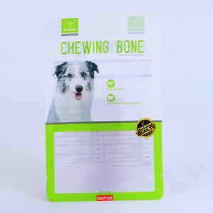 Tùy chỉnh in ấn vật nuôi xử lý nhựa đứng lên dây kéo túi với cửa sổ mờ con chó xử lý vật nuôi đồ ăn nhẹ bao bì túi - Product Image 3