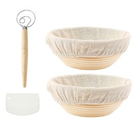 Grand panier d'épreuvage écologique grattoir outil démarreur épreuvage bol de cuisson pâte cadeaux pain au levain fournitures de cuisson