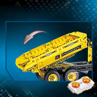 Guly 96002 Nouveau Véhicule de Construction Urbaine MOC 6-en-1, Véhicule de Transport Créatif, Kit de Modélisme de Difficulté Élevée, Ensembles de Blocs de Construction Cadeau