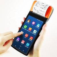 Machine de loterie tenue dans la main de position de billet d'autobus d'écran tactile de terminal de position d'android de caisse enregistreuse sans fil