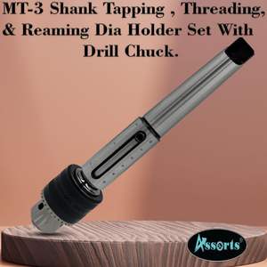 ชุดเครื่องมือจับยึดแบบเมตริก 3MT ผลิตจากเหล็กอัลลอยด์หลากหลายชนิด สำหรับงานเกลียว ต๊าป เจาะ รีม และงานกลึง - Product Image 5