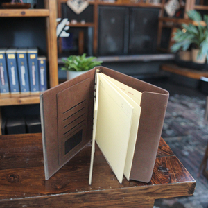 Popular Vintage Travellers Notebook Genuine Crazy Horse Leather Journal Diario con cartón y papel offset para amantes de los libros - Product Image 2