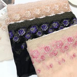 Encaje Bordado Multicolor de 22CM, Tela de Malla para Decoración de Ropa y Faldas de Muñecas Barbie - Product Image 2